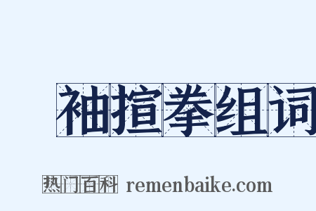 攞袖揎拳组词是什么意思的图片